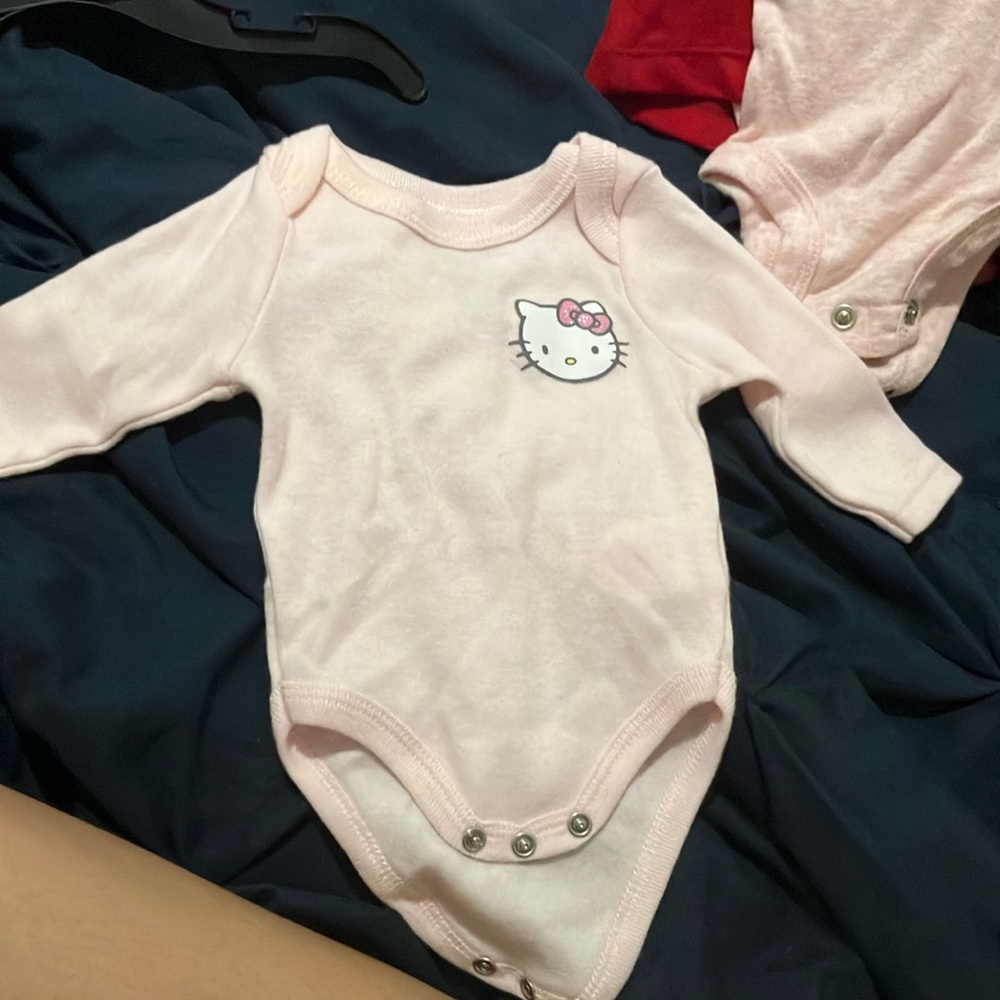 Hello Kitty Pink Baby Onesie